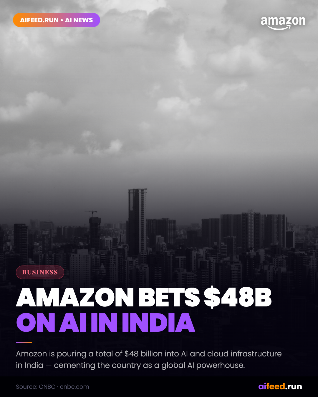 Amazon's AI and Cloud Investment in India Hits $48 Billion