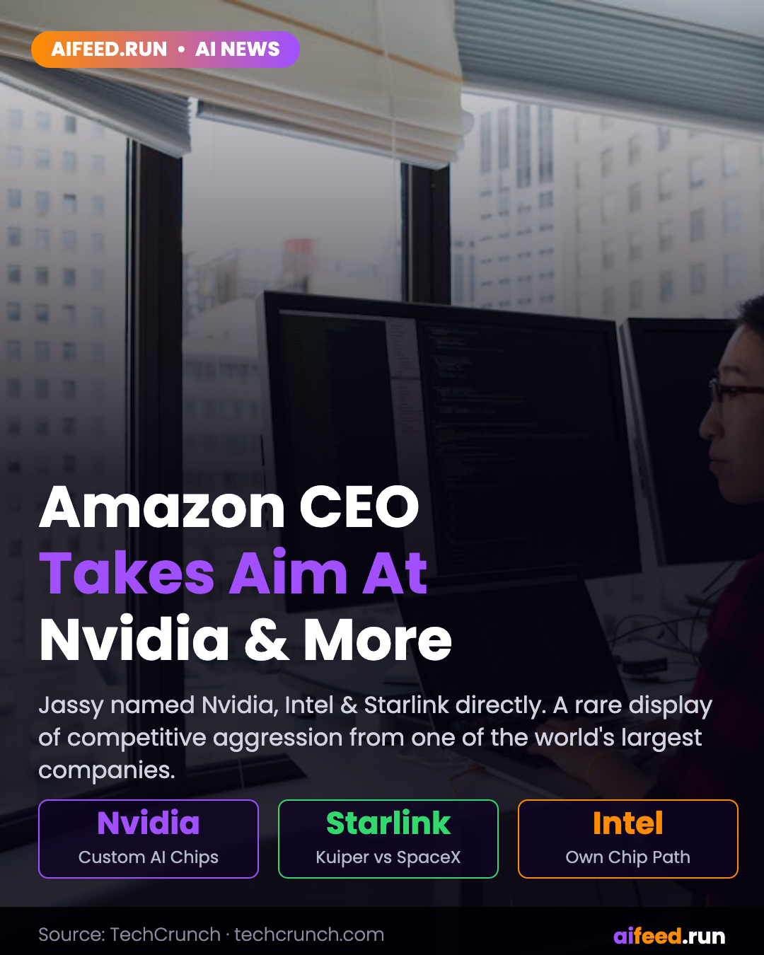 Amazon CEO takes aim at Nvidia, Intel, Starlink, more in annual shareholder letter