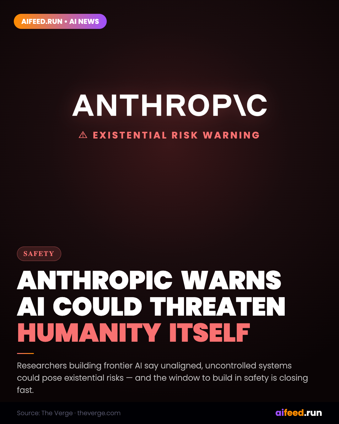 Anthropic Researchers Warn AI Could Pose Existential Risks to Humanity