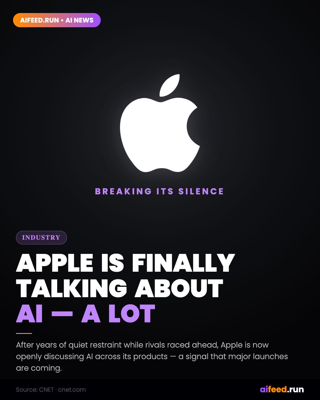 Apple Is Finally Talking About AI — And a Lot of It