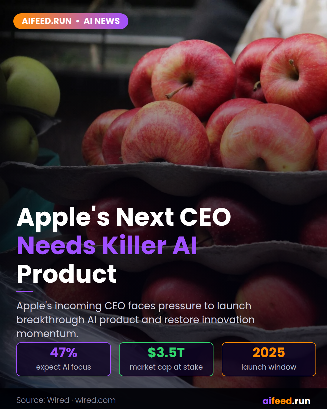 Apple's Next CEO Needs to Launch a Killer AI Product