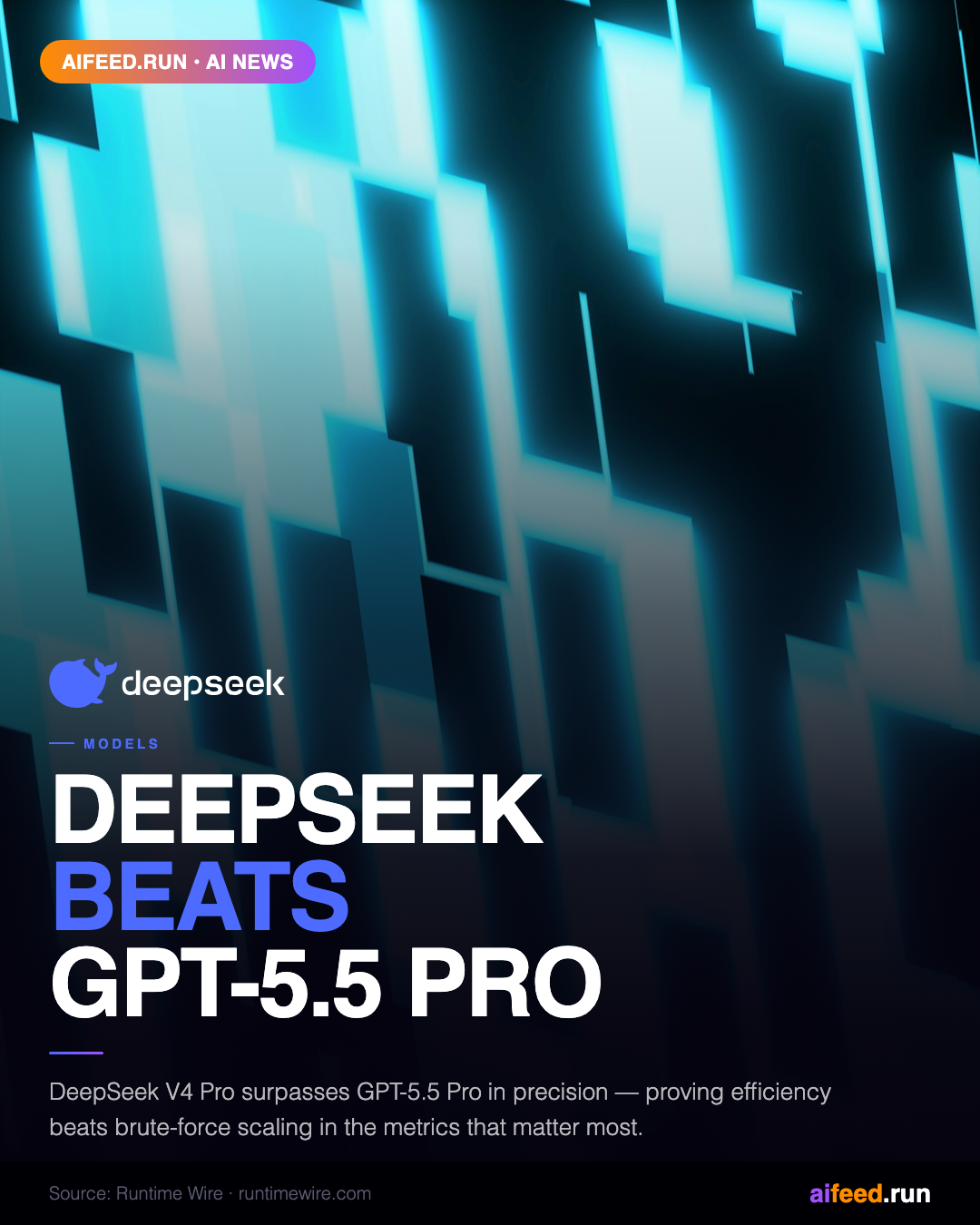 DeepSeek V4 Pro Beats GPT-5.5 Pro in Precision — Efficiency Wins