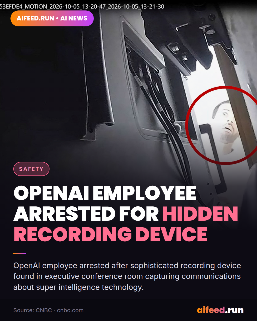 FBI arrests Saudi OpenAI employee who allegedly planted recording device in conference room