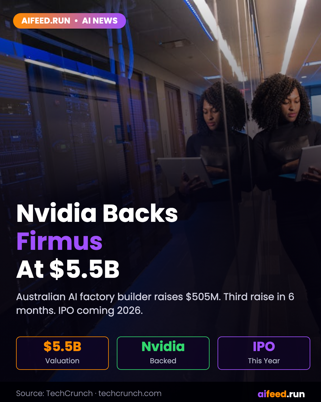 Firmus, the Southgate AI data center builder backed by Nvidia, hits $5.5B valuation