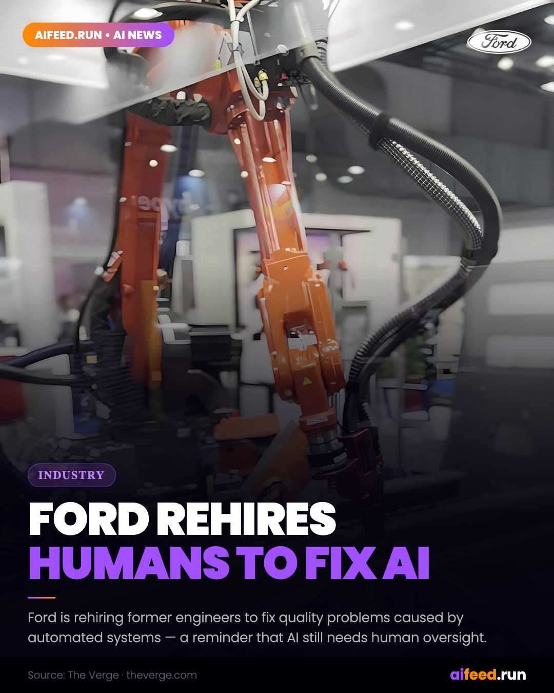 Ford Rehires Engineers to Fix Mistakes Made by Automated Systems