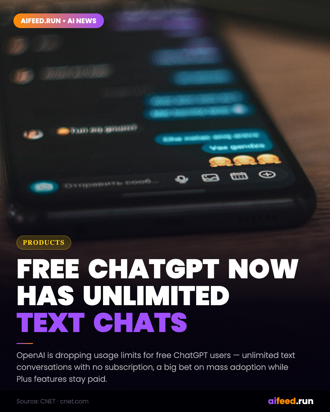 Free ChatGPT Users Now Get Unlimited Text Conversations