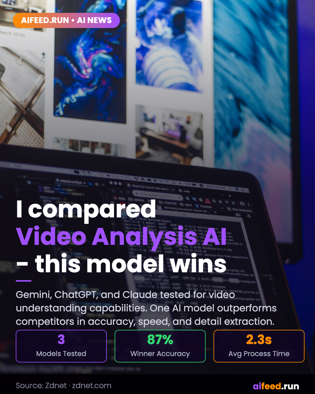 I compared how Gemini, ChatGPT, and Claude can analyze videos - this model wins