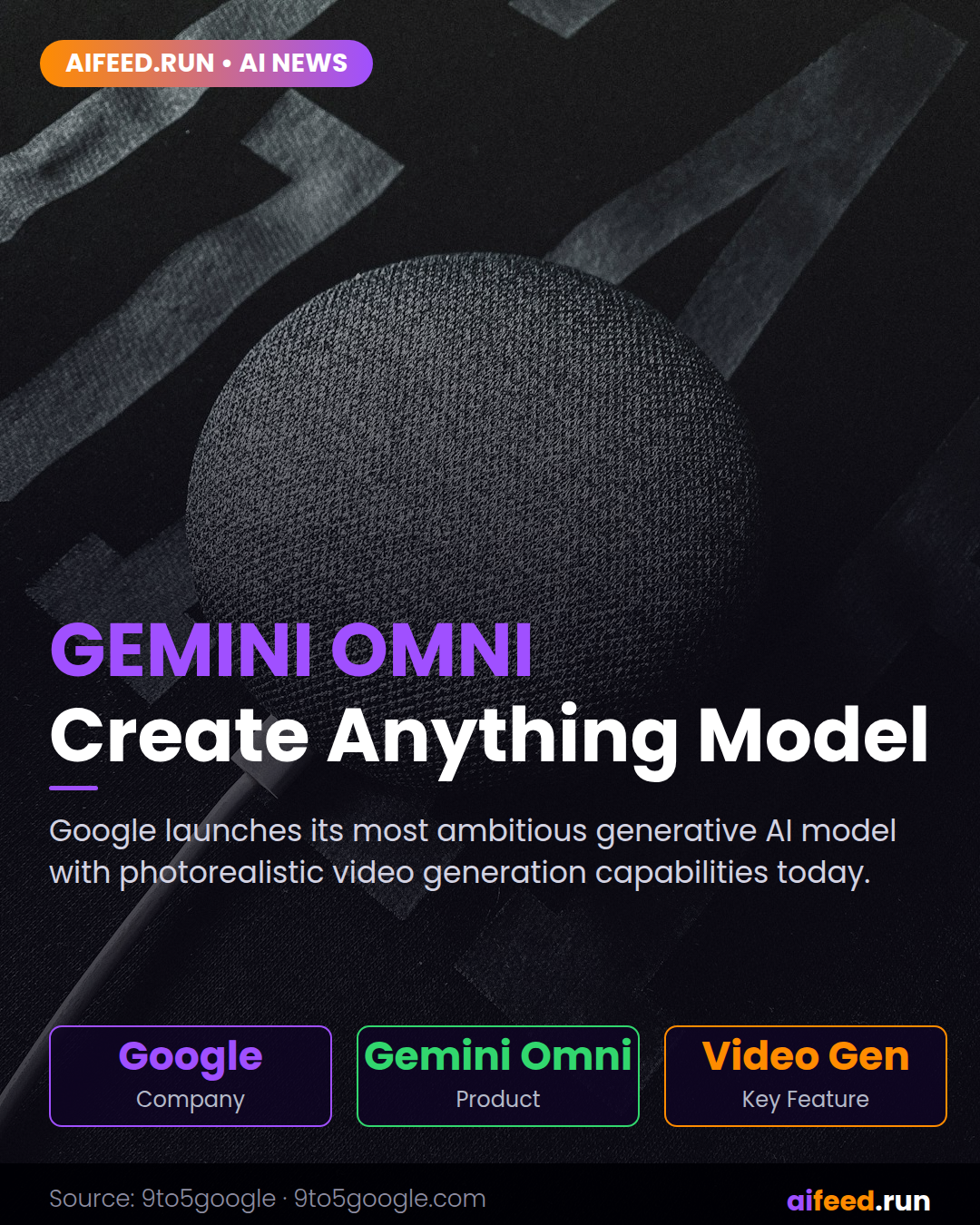 Gemini Omni, the ‘create anything’ model, starts today with lifelike video