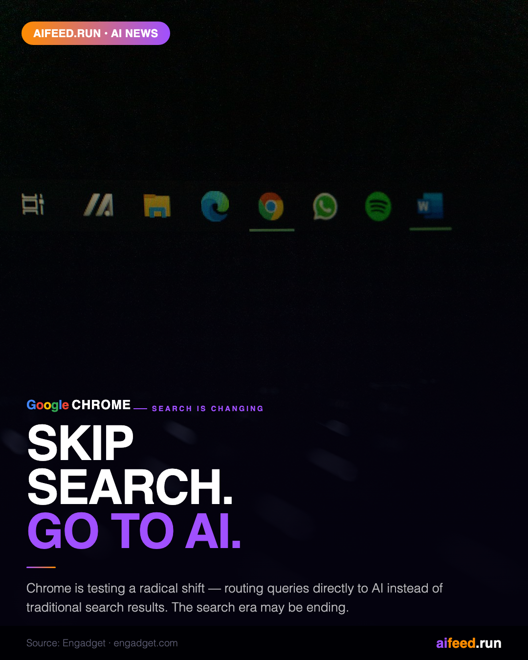 Google Chrome Is Testing a Radical Shift: Skip Search, Go Straight to AI