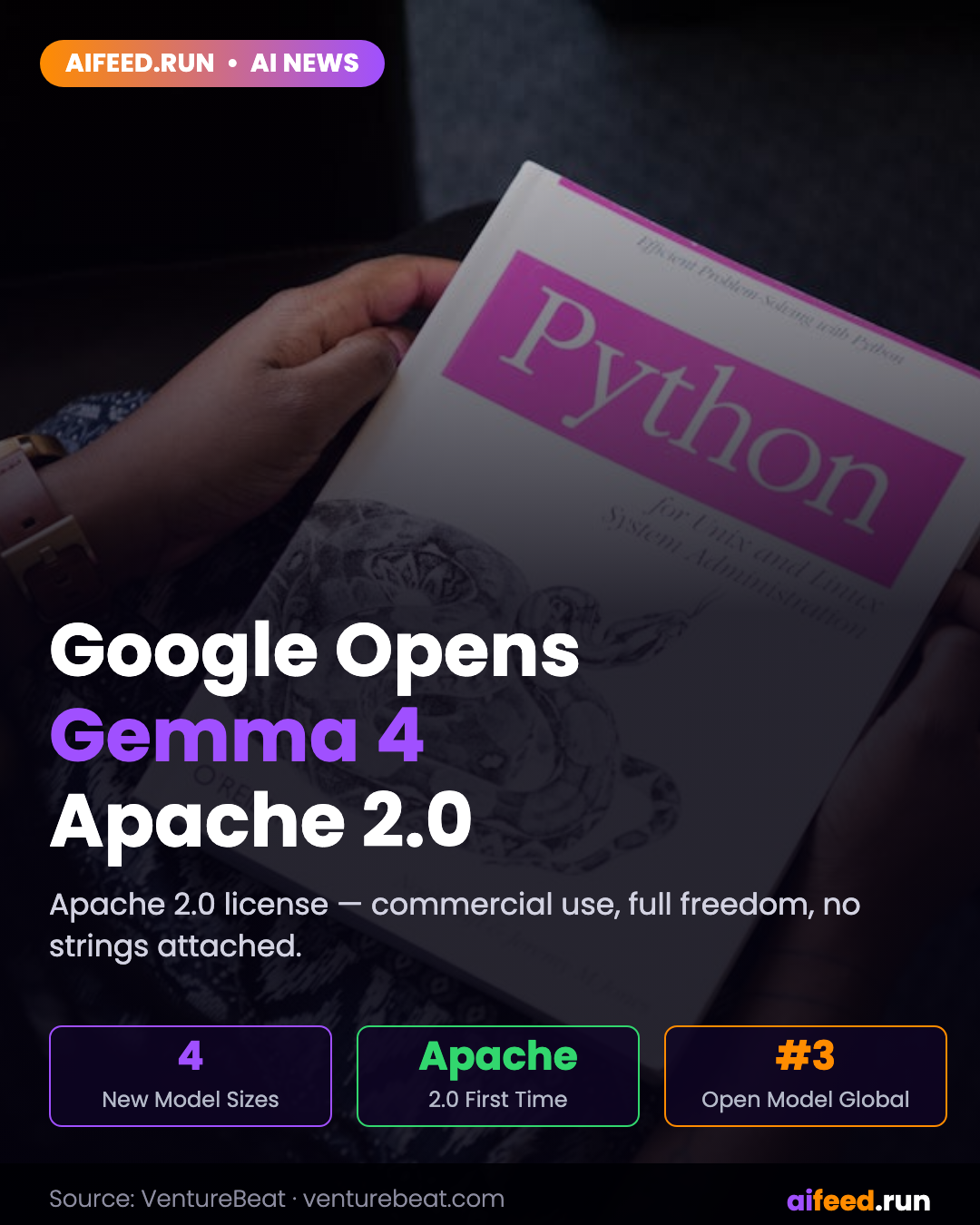 Google releases Gemma 4 under Apache 2.0 — and that license change may matter more than benchmarks