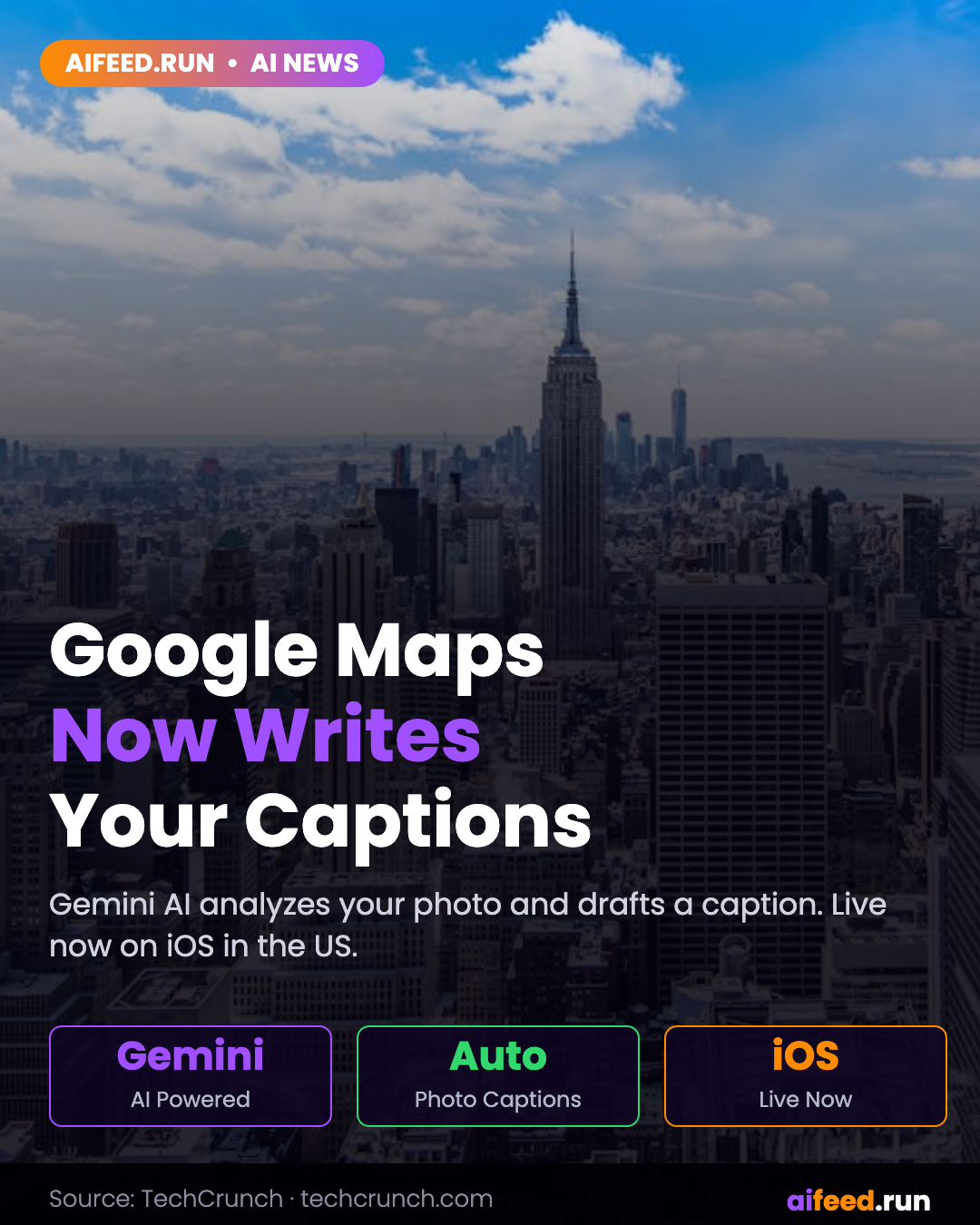 Google Maps can now write captions for your photos using AI