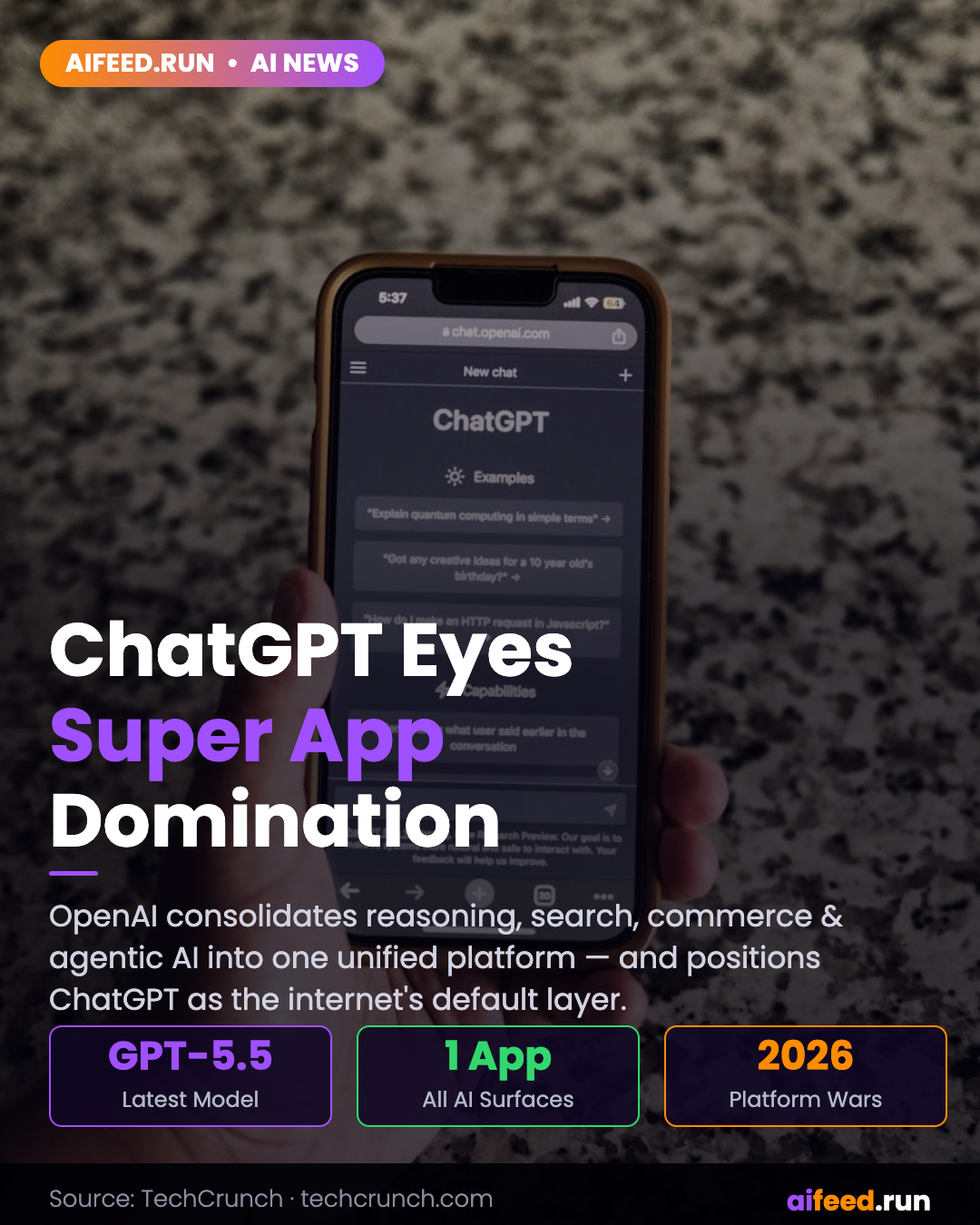OpenAI releases GPT-5.5, bringing company one step closer to an AI 'super app'