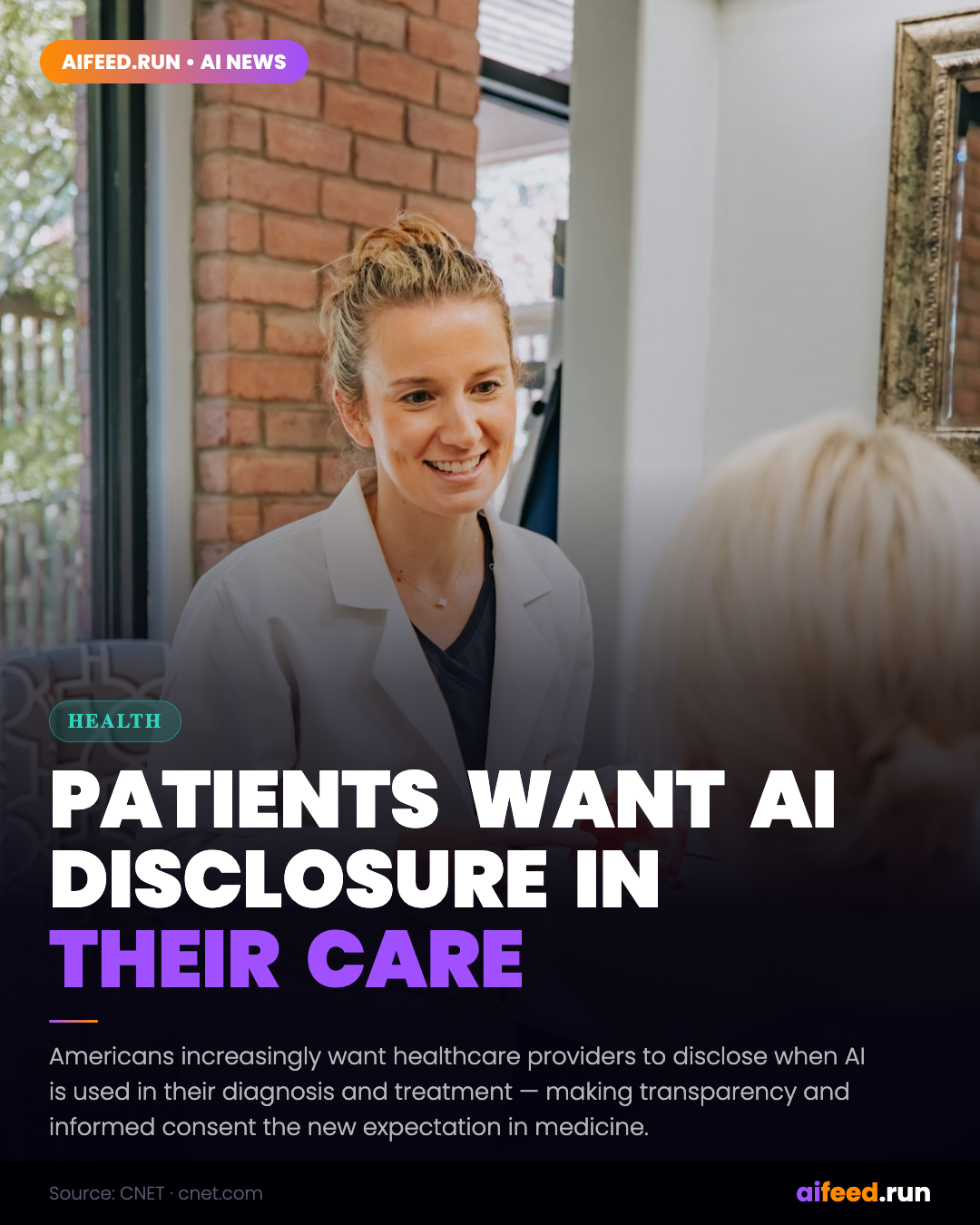 Americans Want to Know When Their Healthcare Providers Use AI