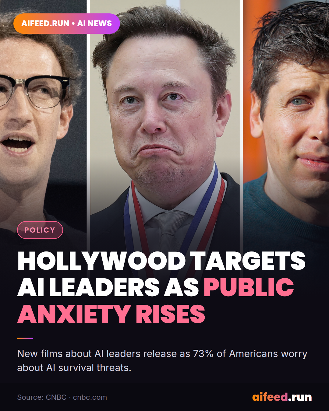 Hollywood takes on Zuckerberg, Musk and Altman amid widespread anxiety over AI