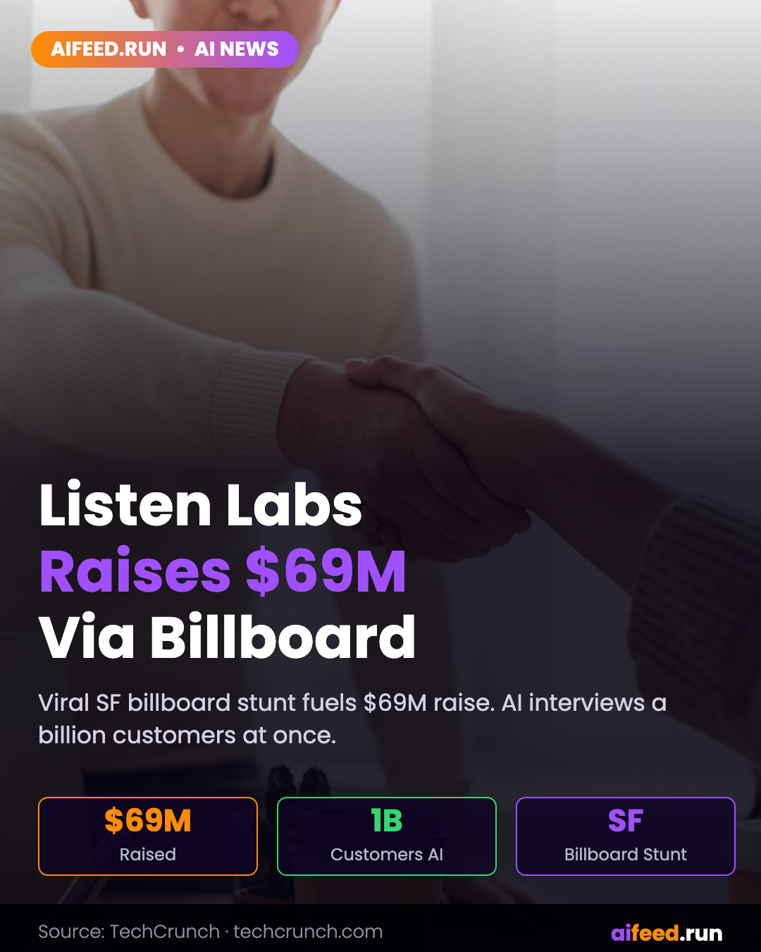 Listen Labs raises $69M after viral billboard hiring stunt to scale AI customer interviews