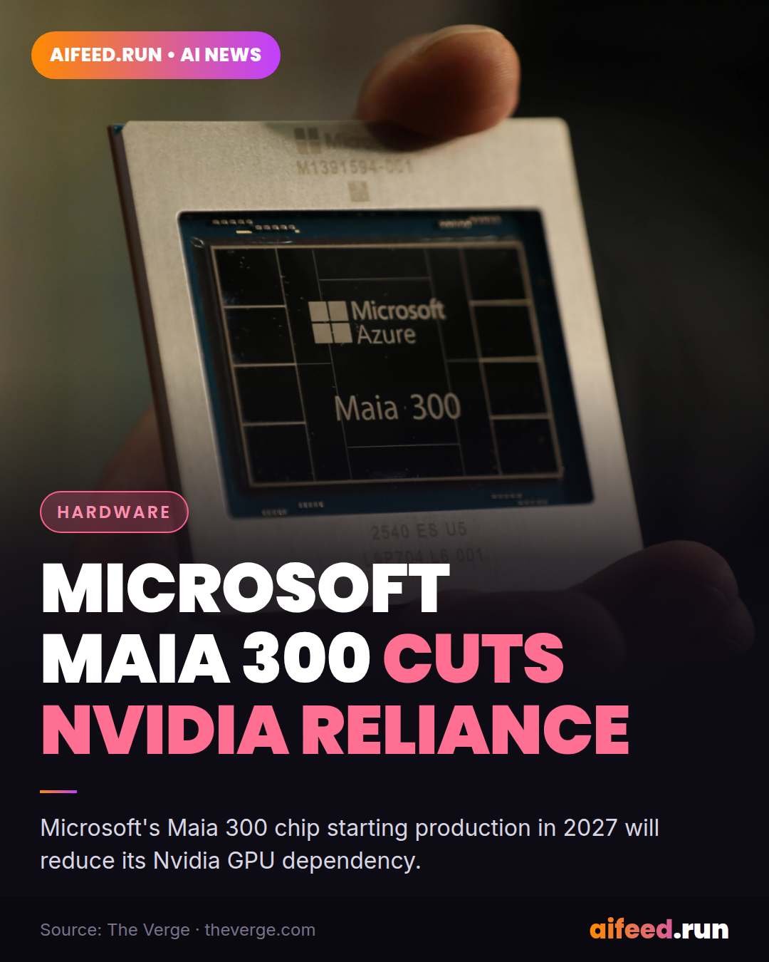 Microsoft’s new AI chip makes it less reliant on Nvidia’s GPUs