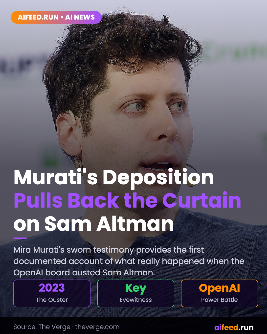 Mira Murati's deposition pulled back the curtain on Sam Altman's ouster
