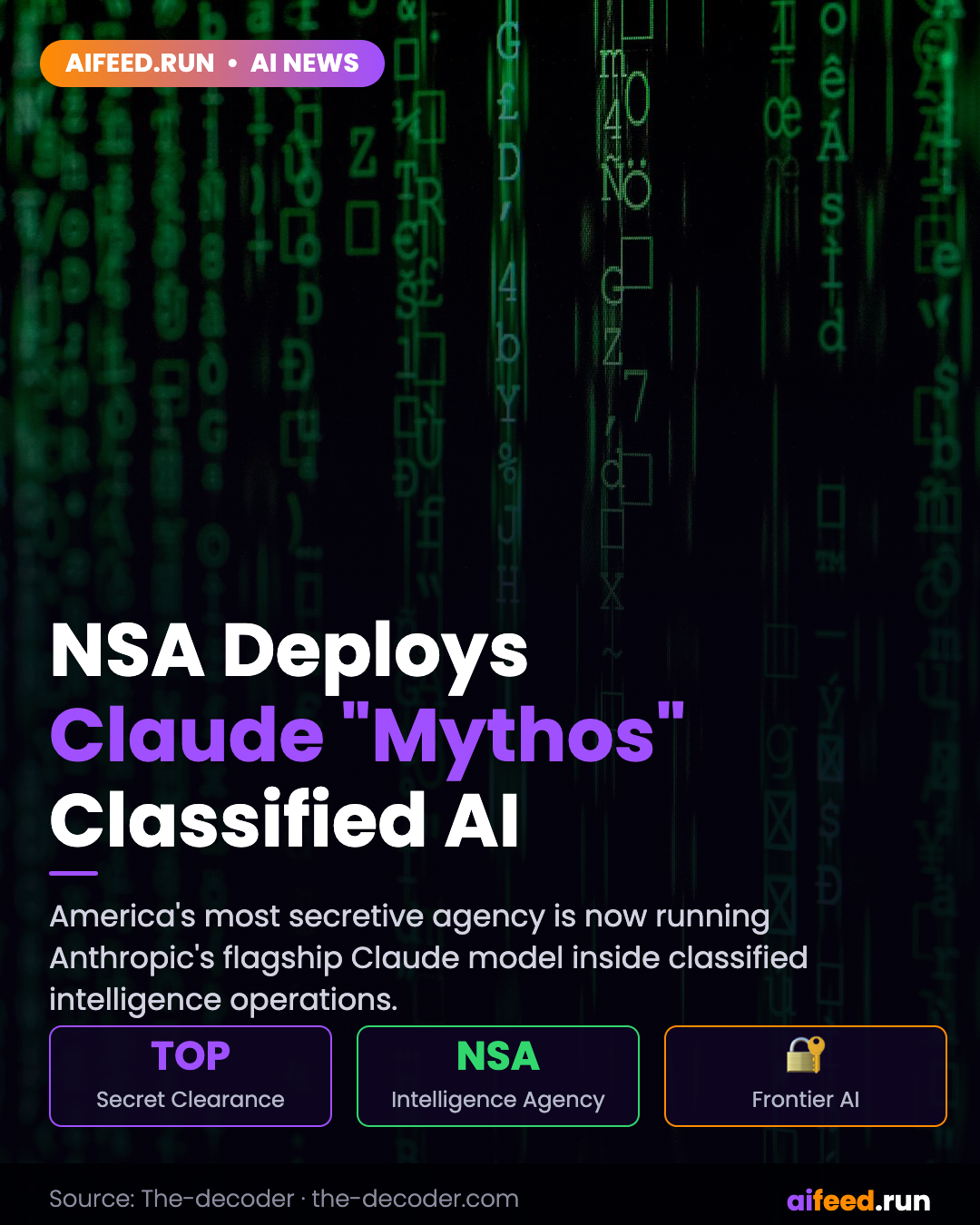 The NSA is using Anthropic's most powerful AI model Mythos