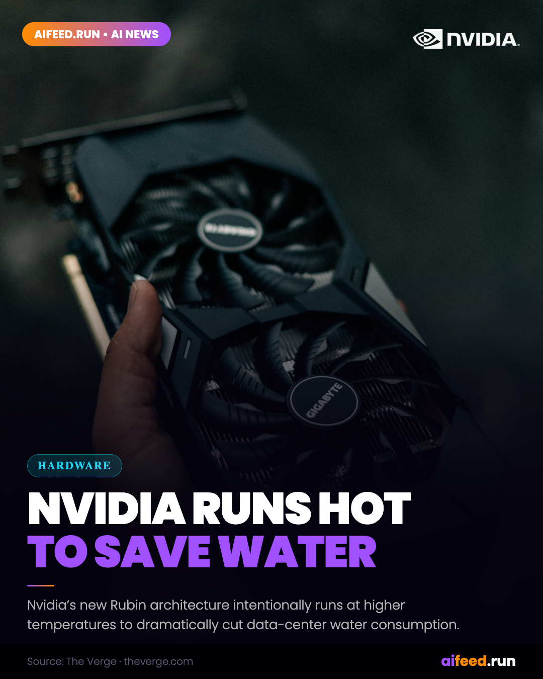 Nvidia's New Rubin Data Centers Run Hotter to Slash Water Use