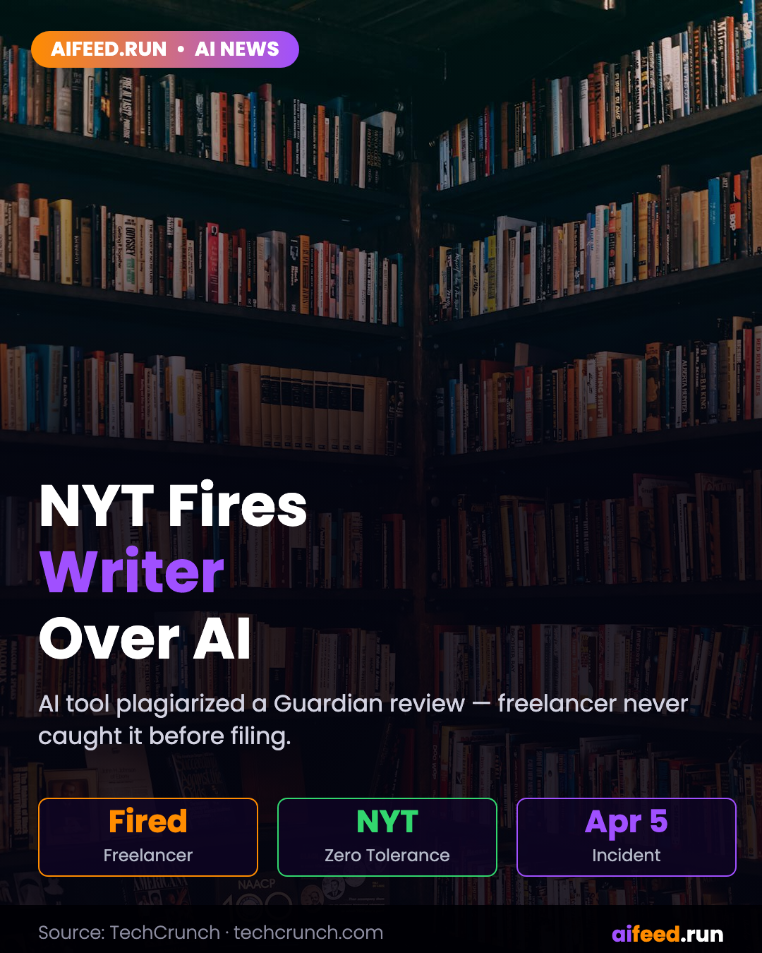 The New York Times drops freelancer whose AI tool copied from an existing book review
