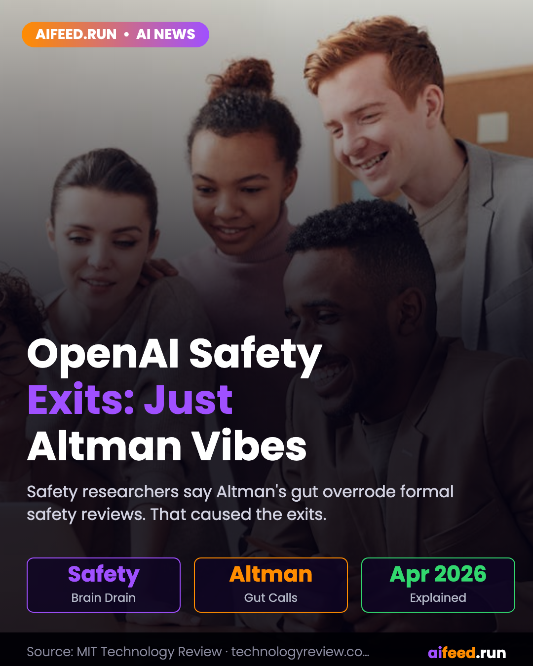 OpenAI's safety brain drain finally gets an explanation and it's just Sam Altman's vibes