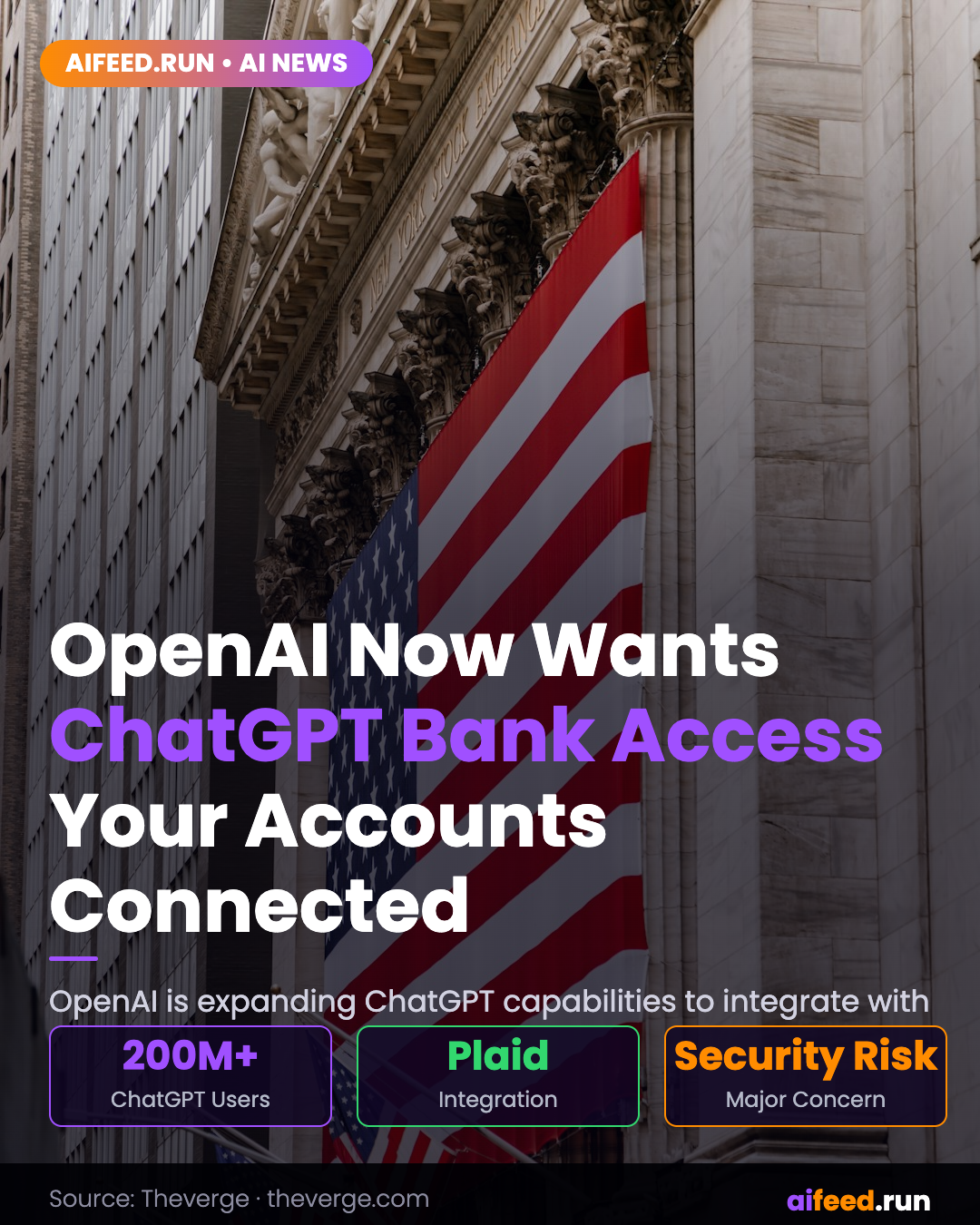 OpenAI Now Wants ChatGPT to Access Your Bank Accounts