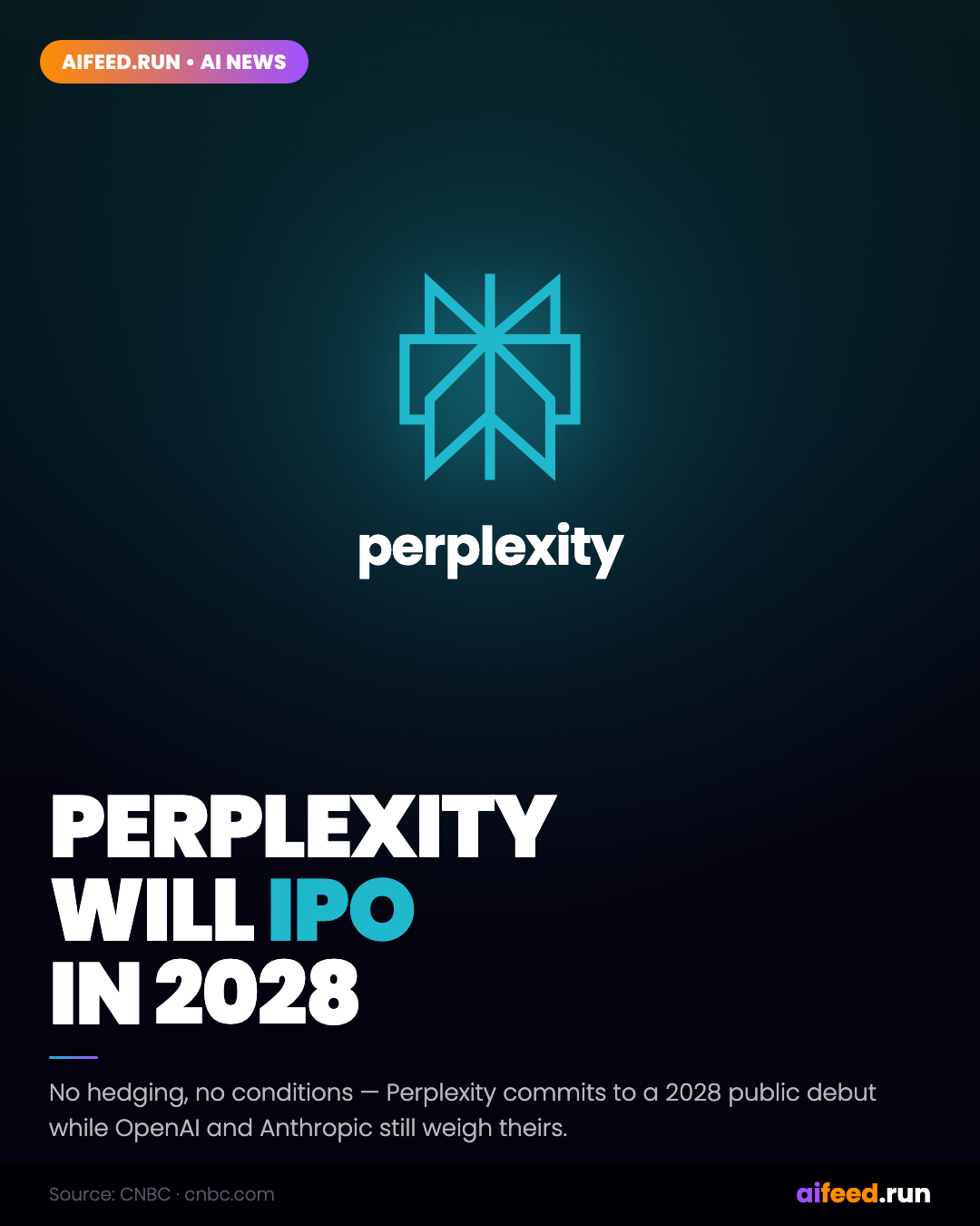 Perplexity Will IPO in 2028 — No Hedging, No Conditions