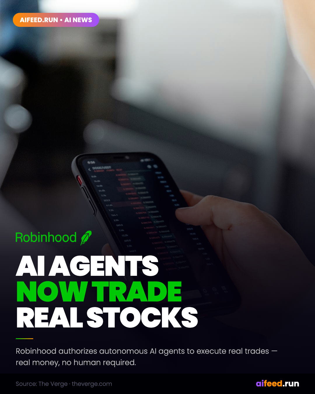 Robinhood Lets Your AI Agent Trade Stocks