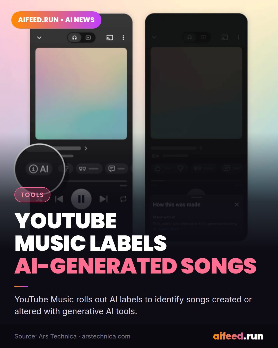 Singer or clanker? YouTube Music will tell you with new gen AI labeling.