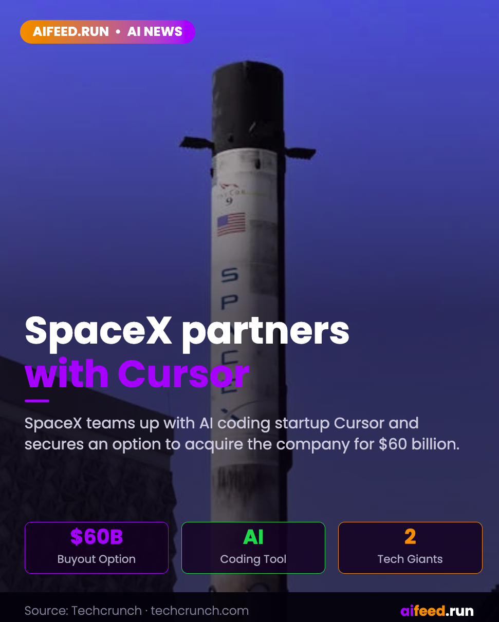 SpaceX is working with Cursor and has an option to buy the startup for $60B