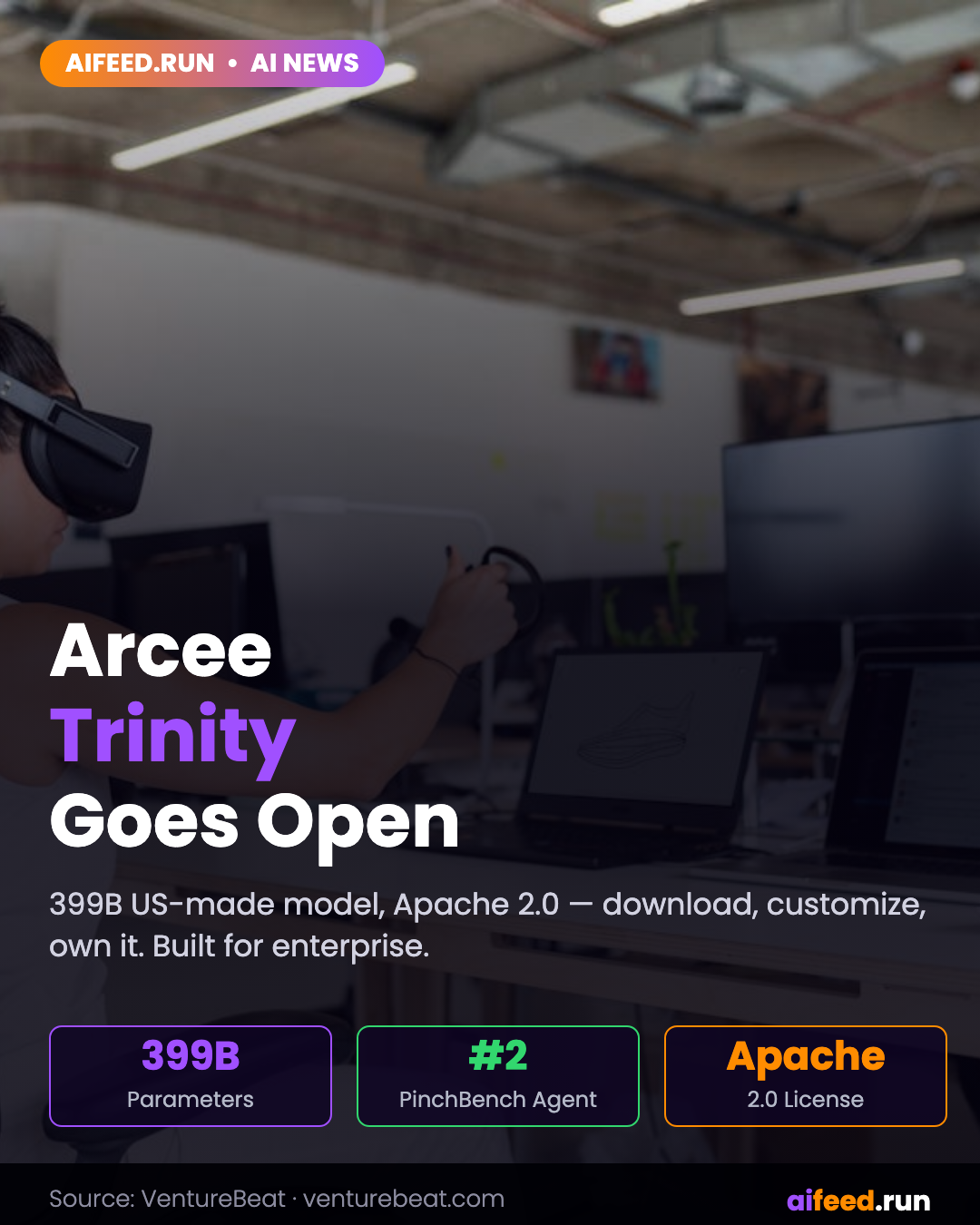 Arcee's new open source Trinity-Large-Thinking is the rare powerful U.S.-made AI model enterprises can customize