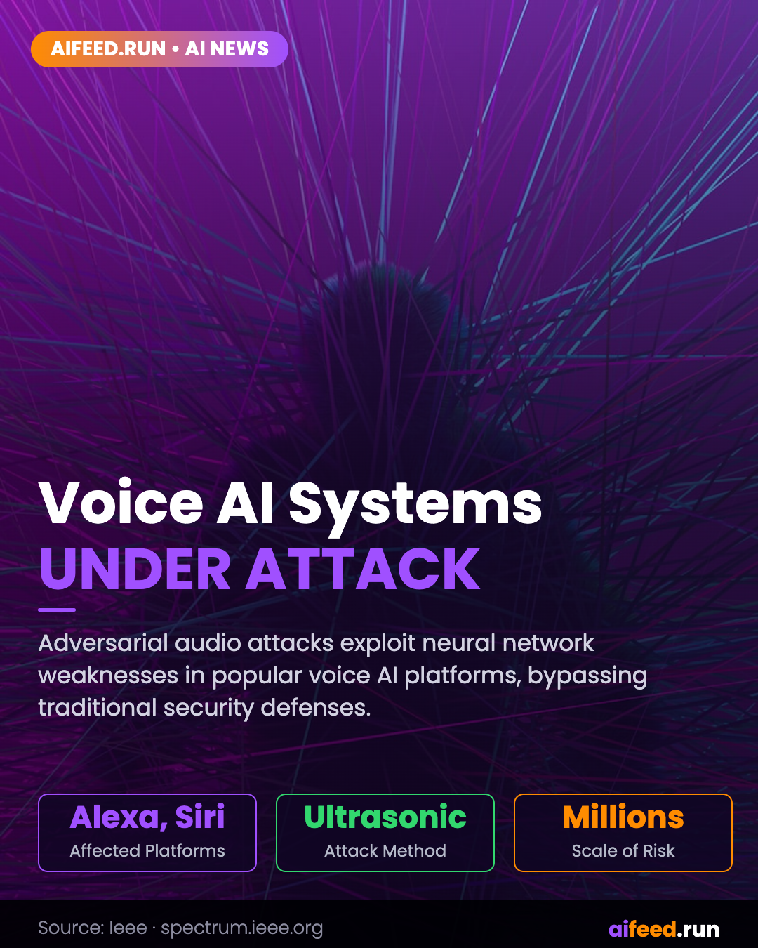 Voice AI Systems Are Vulnerable to Hidden Audio Attacks